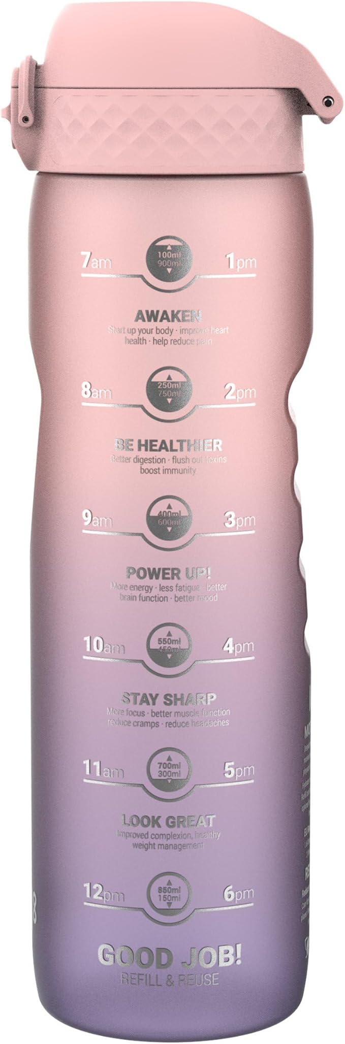 ION8 IQUENCH 1000ML PERIWINKLE & ROSE