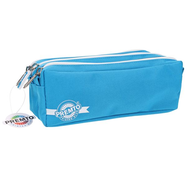 Premto Pastel 3 Pocket Pencil Case - 5 Asst
