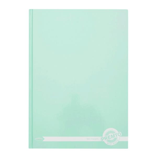 Premto Pastel A4 160pg Hardcover Notebook - Mint Magic