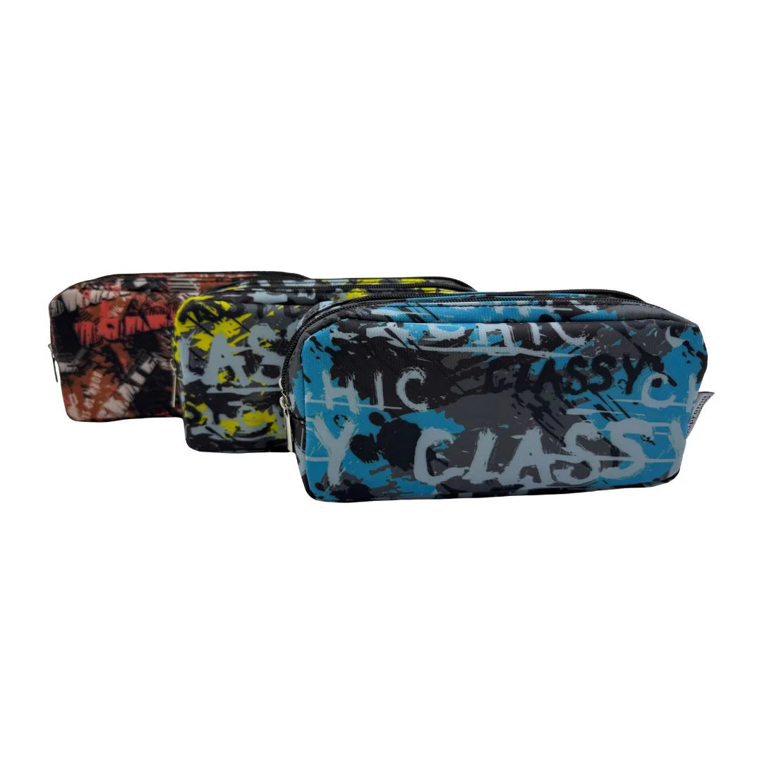 Triple Pencil Case - Assorted