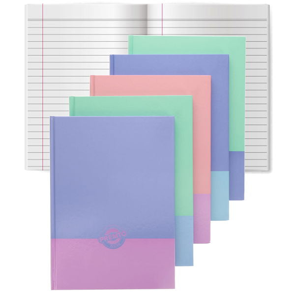 Premto Fusion Pastel A4 160pg Lay Flat Hardback Notebook Asst