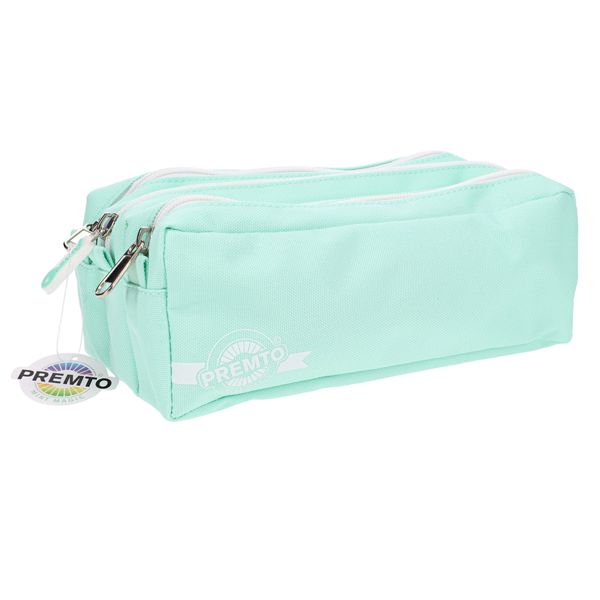 Premto Pastel 3 Pocket Pencil Case - 5 Asst