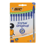 BIC Pkt10 Cristal Ballpoint Pen - Blue