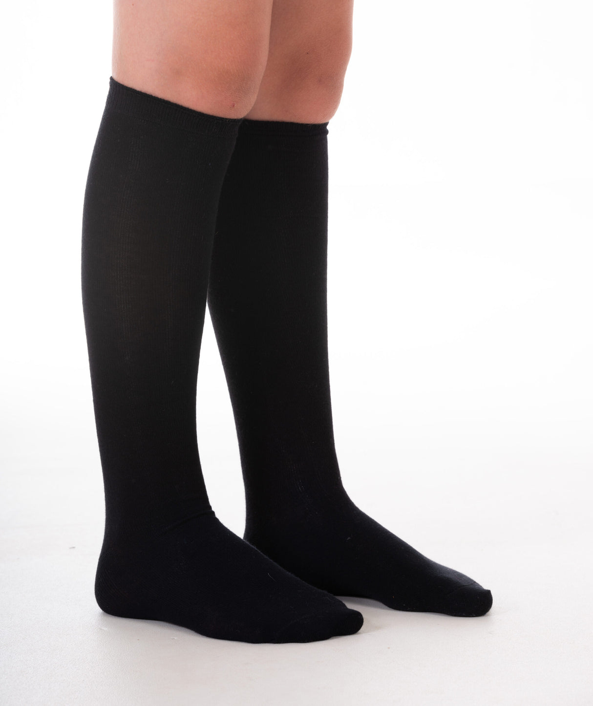 Knee Socks Black (Girls)  Twin Pack