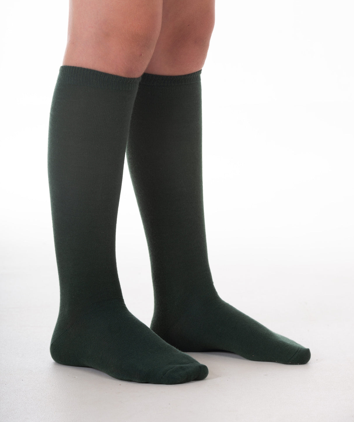 Knee Socks Green (Girls)  Twin Pack