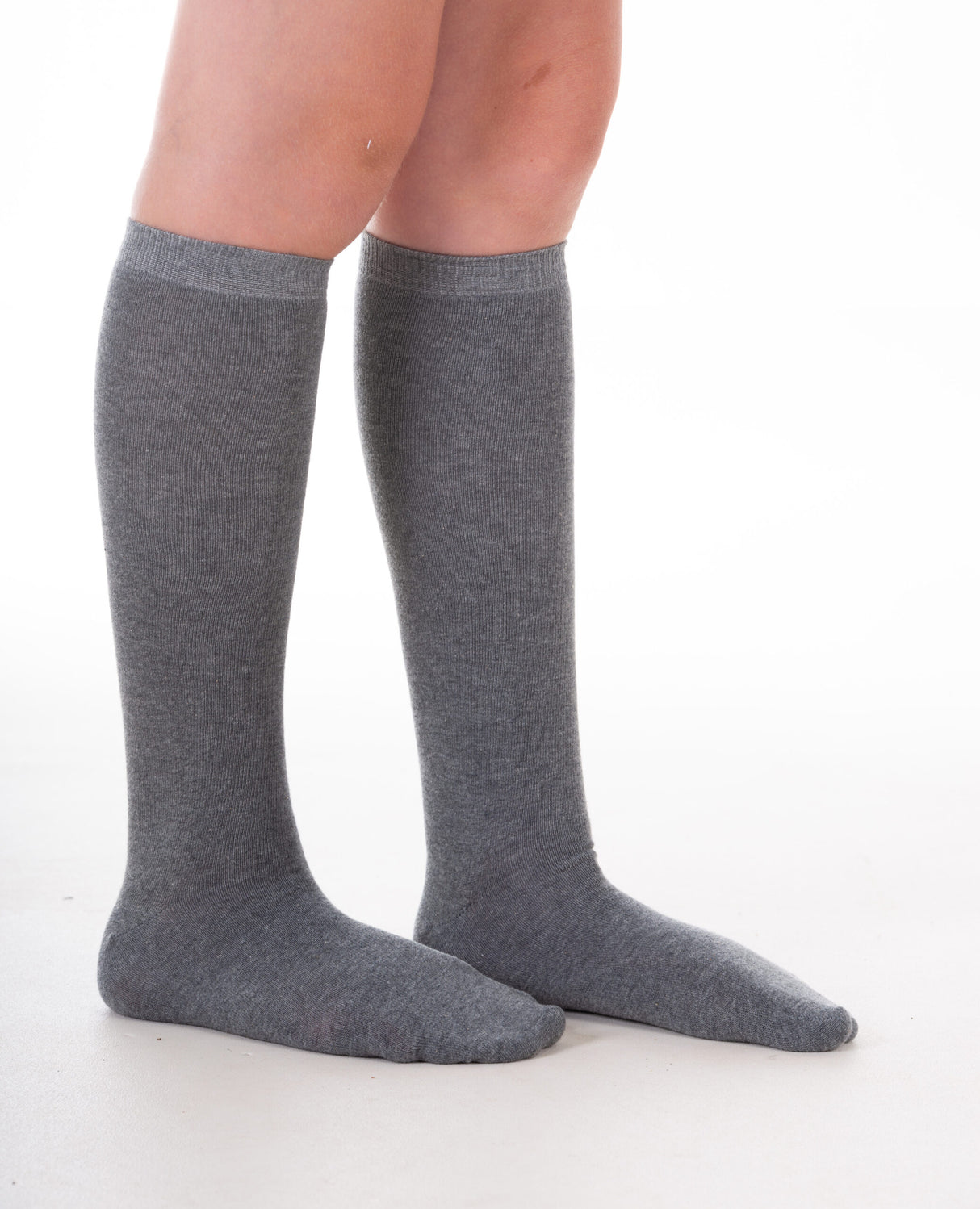 Knee Socks Grey (Girls)  Twin Pack