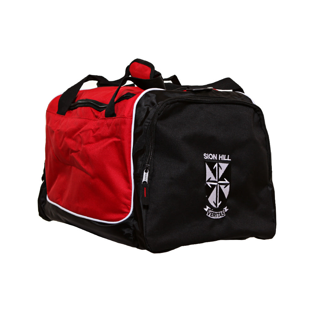 Sion Hill College Crested Kit Bag (Black/Red)