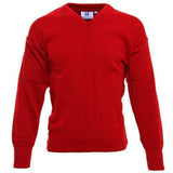 Red V-Neck Jumper (50/50)