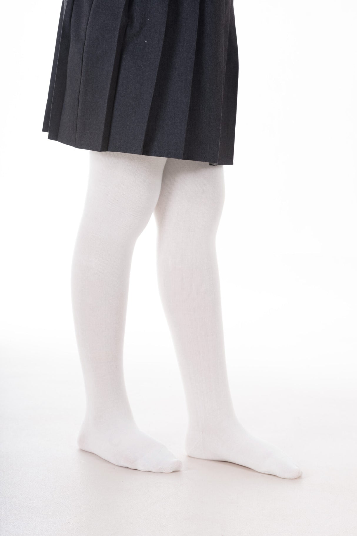 School Tights White  Single Pack