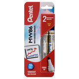 Pentel Pkt2 Whiteboard Markers - Blue