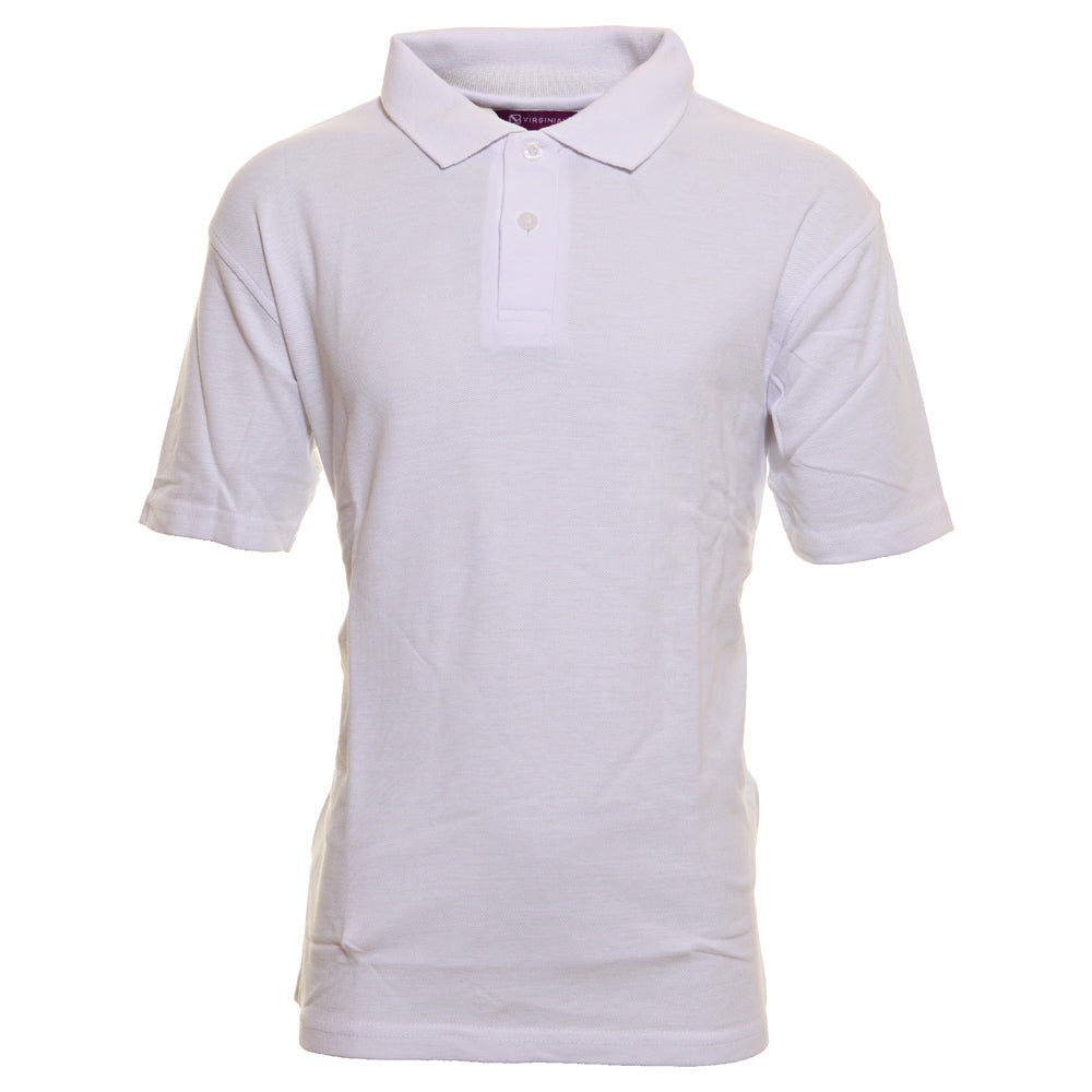 White Short Sleeve Polo Shirt