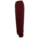 Wine Cuffed Polycotton Tracksuit Bottom