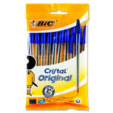 Cristal Ballpoint Pens - Bic Packet.10 - Blue